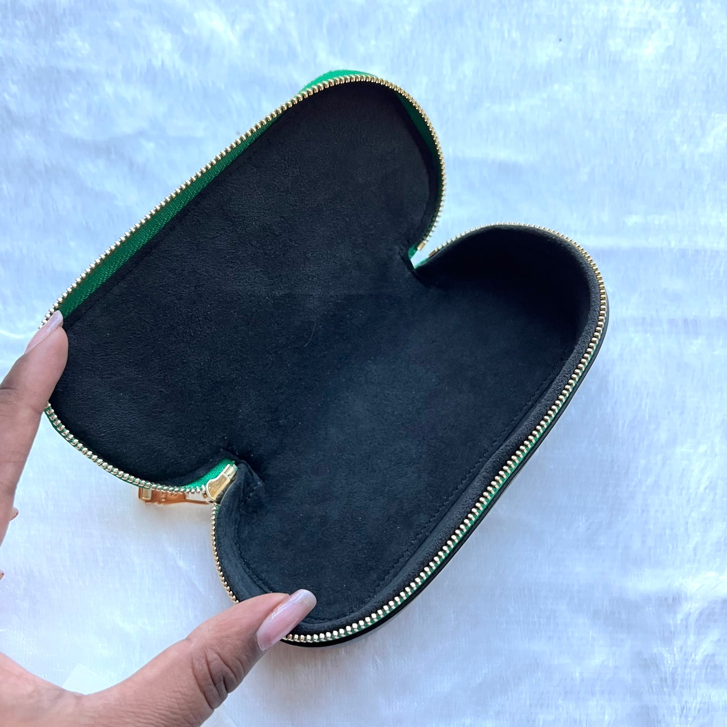 LOUIS VUITTON Match Collection Green Fabric Sunglasses Case GM