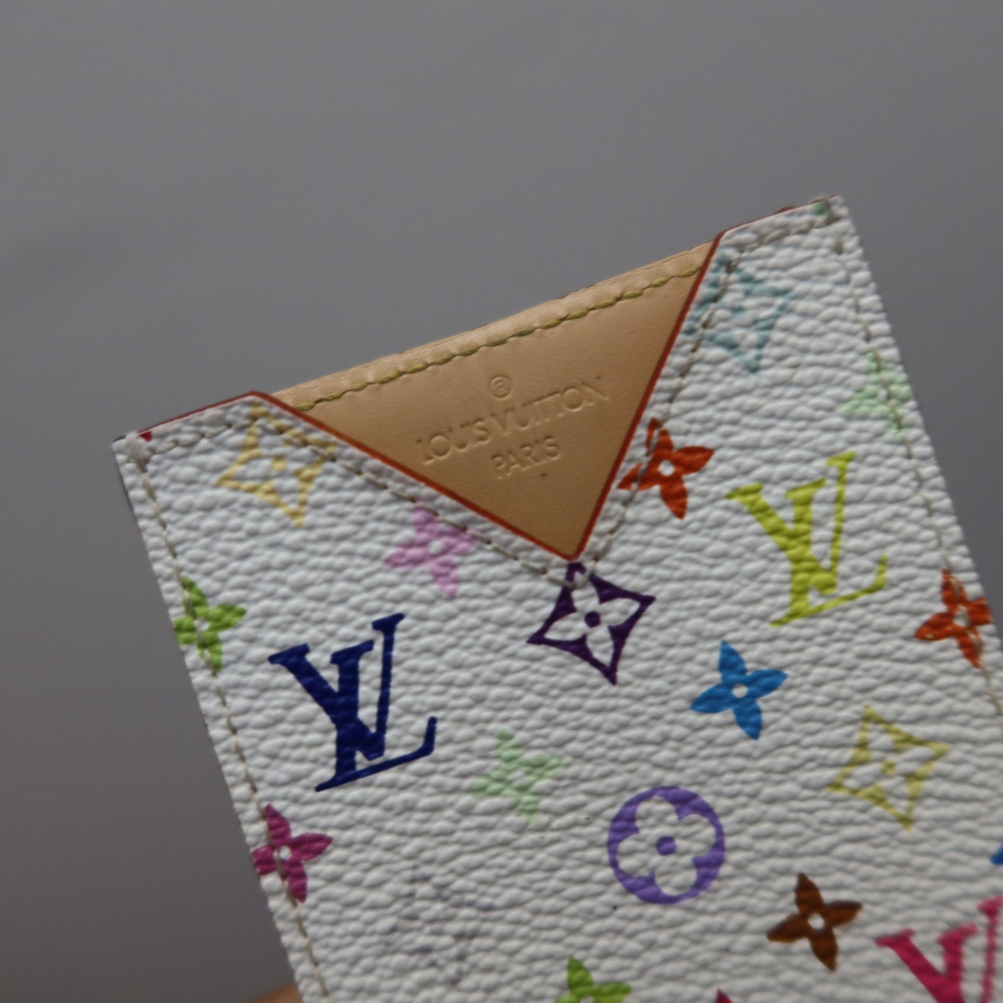 LOUIS VUITTON Murakami White Multicolor Pocket Mirror
