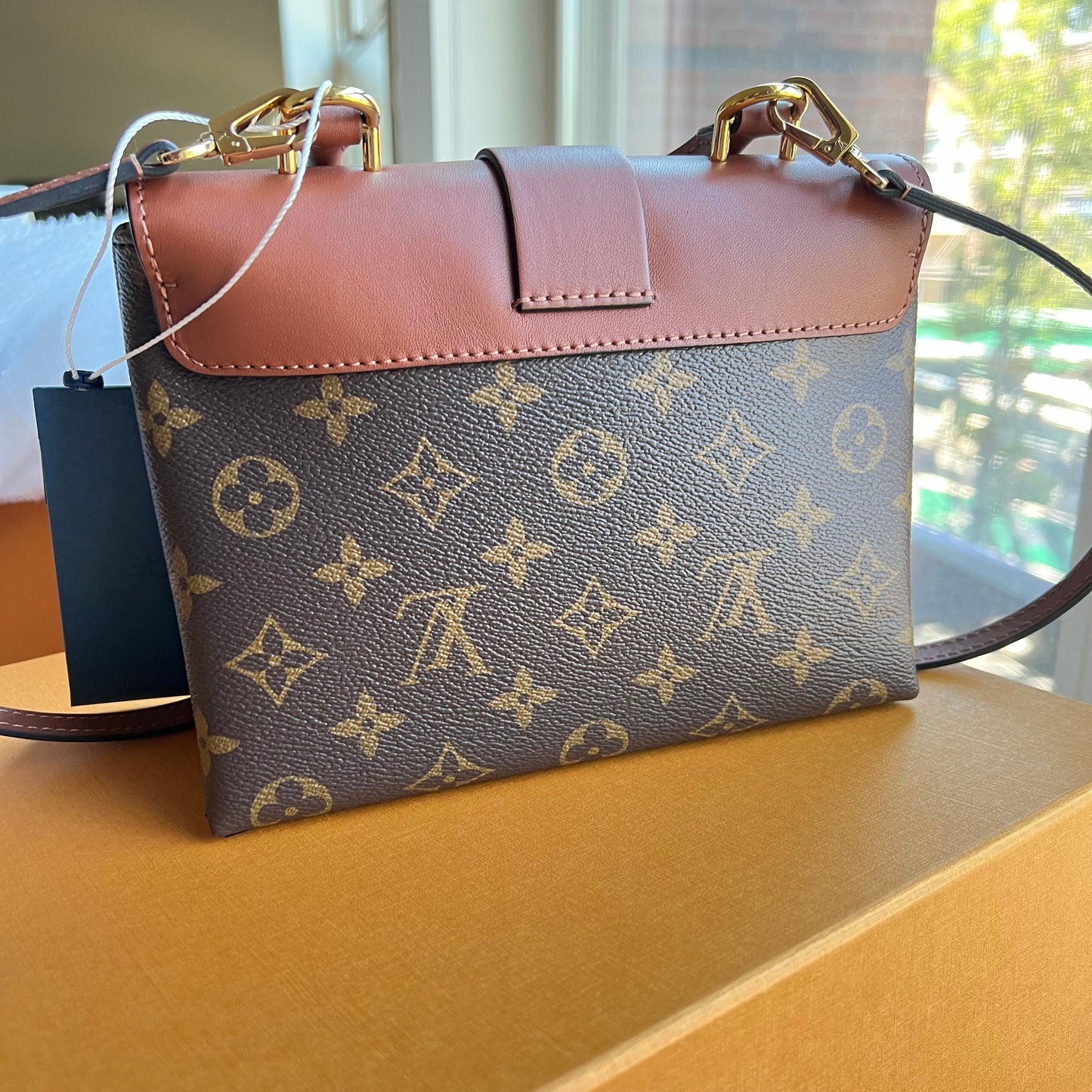 LOUIS VUITTON Locky BB Cognac Crossbody Bag