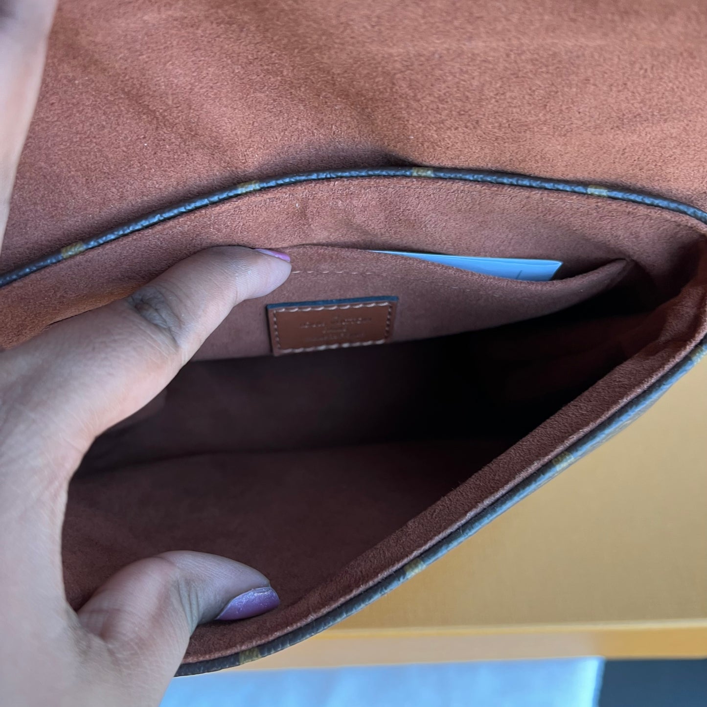 LOUIS VUITTON Locky BB Cognac Crossbody Bag