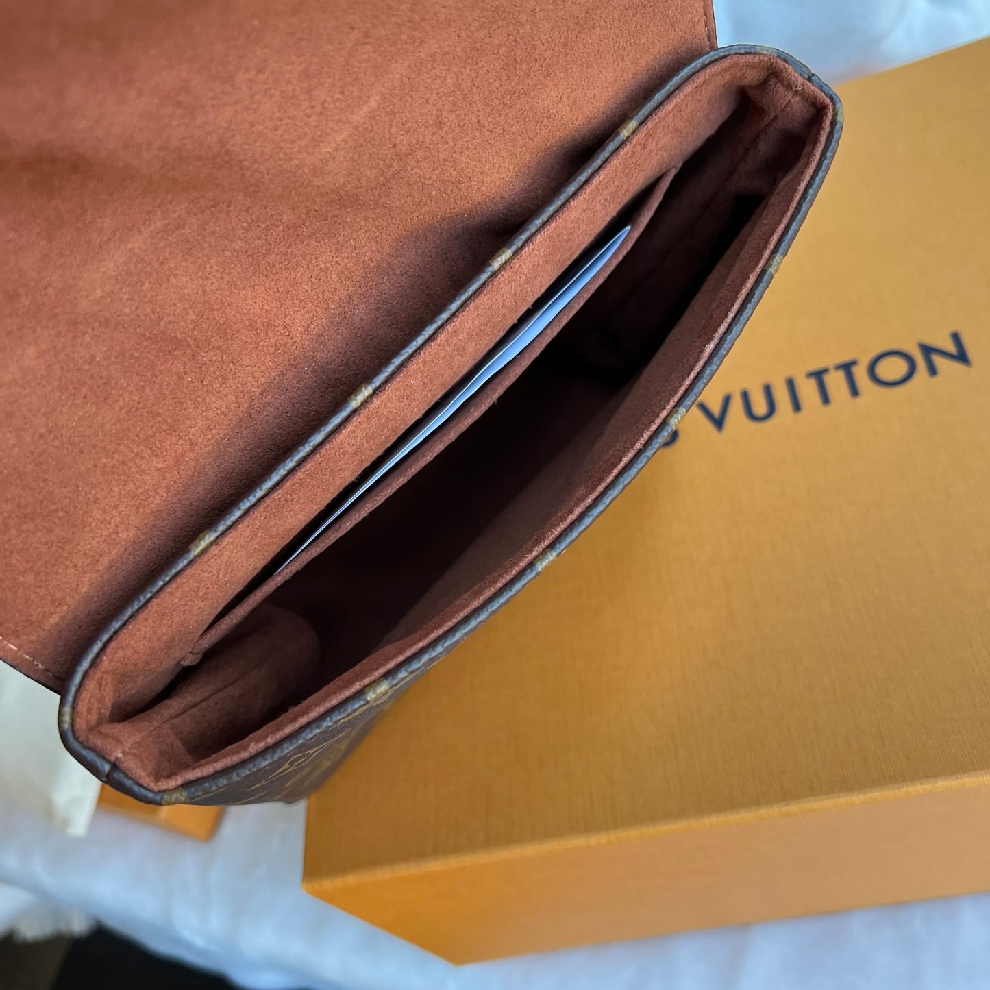 LOUIS VUITTON Locky BB Cognac Crossbody Bag