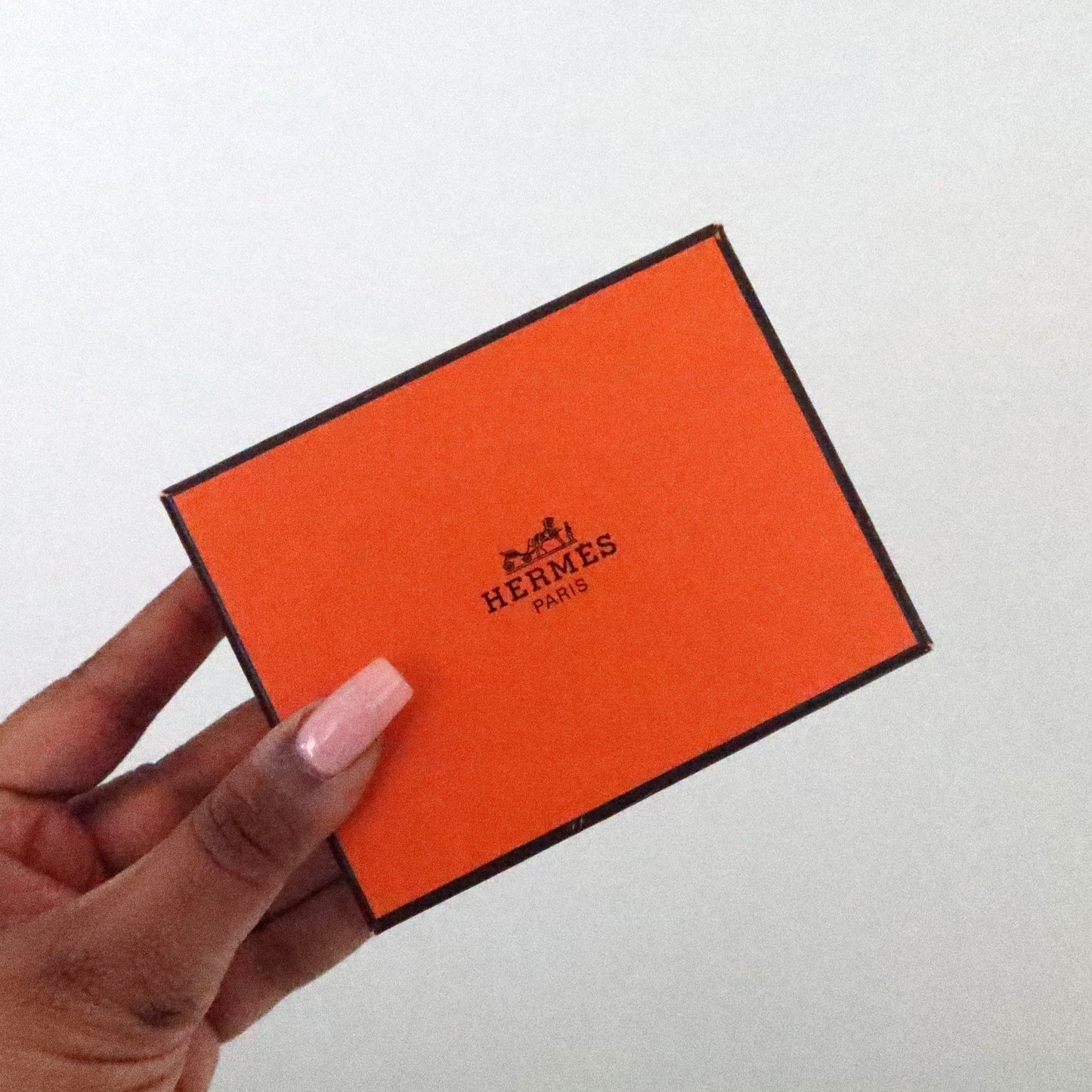 HERMES Pink Enamel &amp; Palladium-Plated Bangle Bracelet (N Stamp)