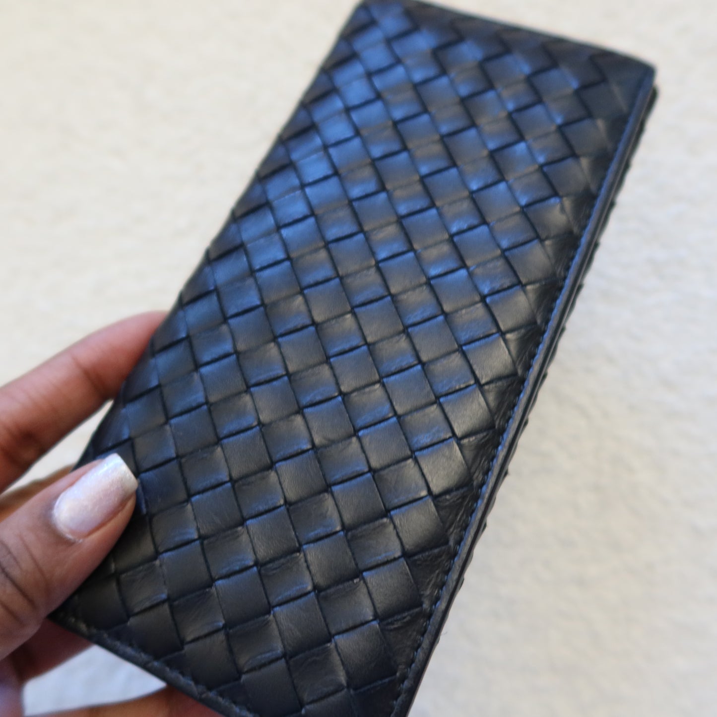 BOTTEGA VENETA Intrecciato Leather Long Wallet