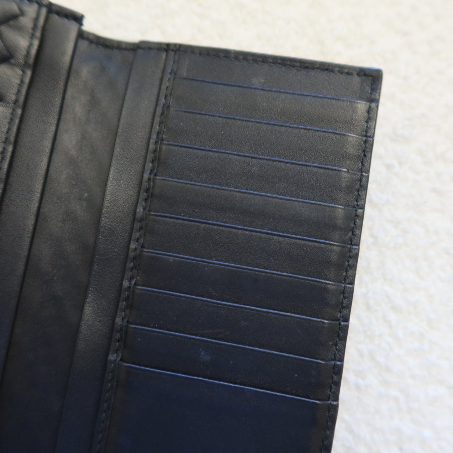 BOTTEGA VENETA Intrecciato Leather Long Wallet
