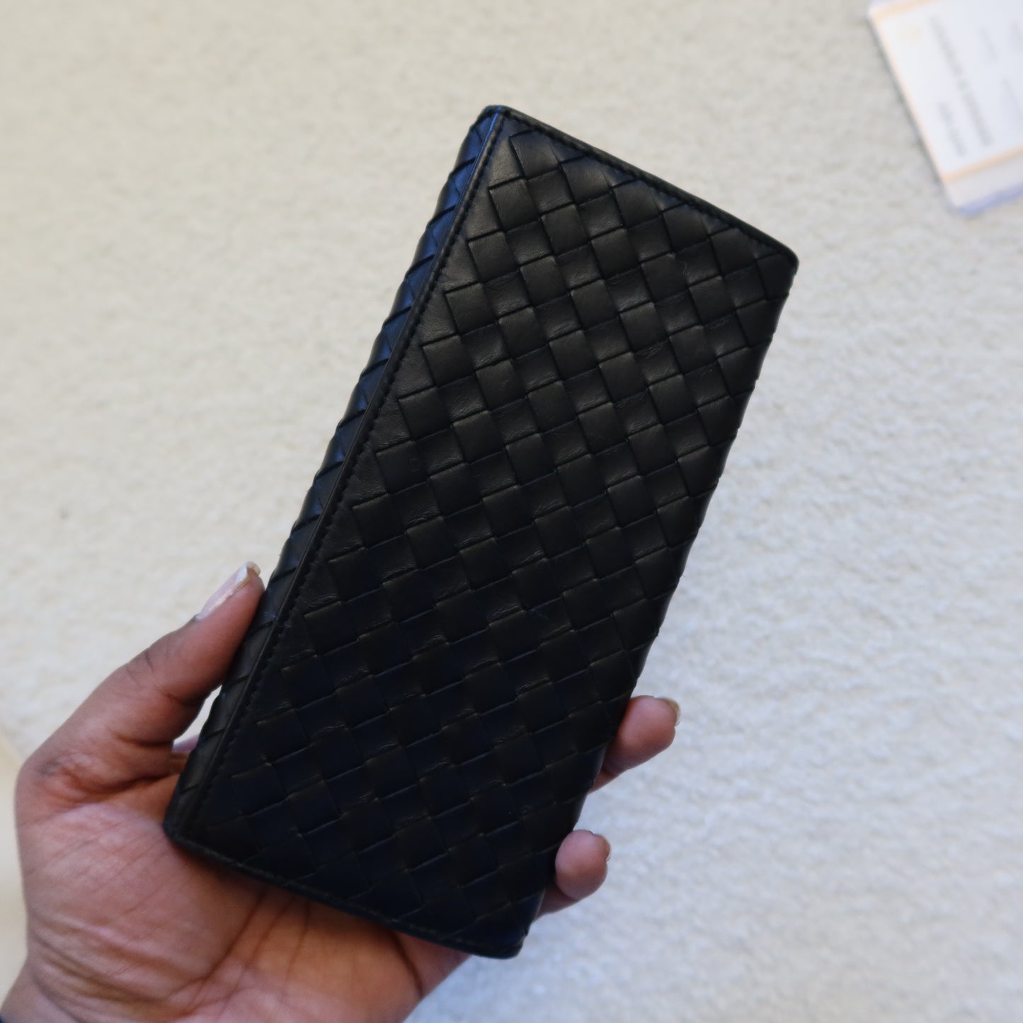 BOTTEGA VENETA Intrecciato Leather Long Wallet