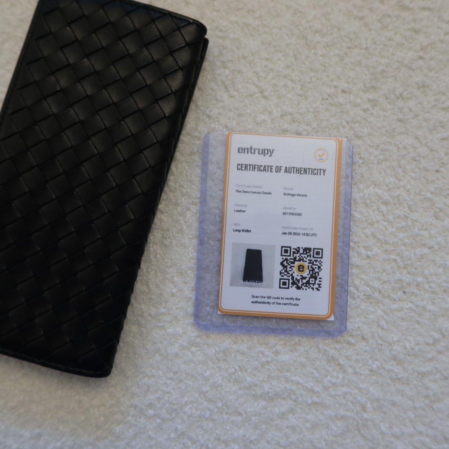 BOTTEGA VENETA Intrecciato Leather Long Wallet