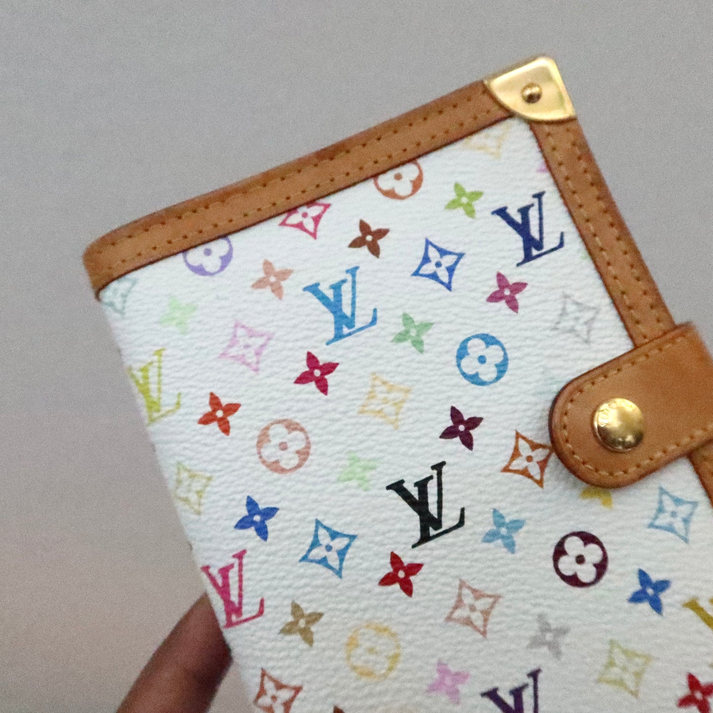 LOUIS VUITTON Murakami Multicolor White Agenda PM