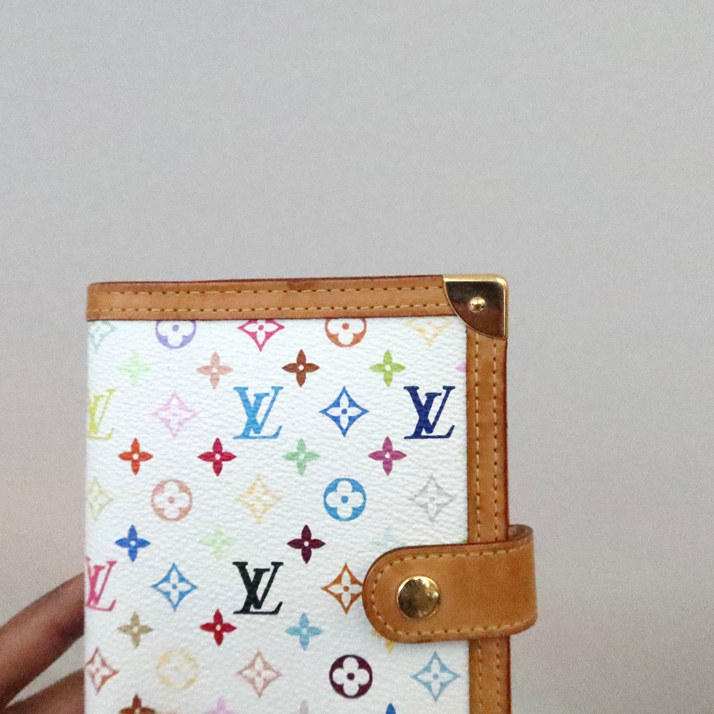 LOUIS VUITTON Murakami Multicolor White Agenda PM