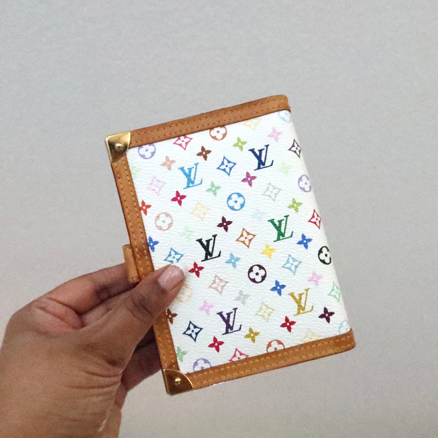 LOUIS VUITTON Murakami Multicolor White Agenda PM