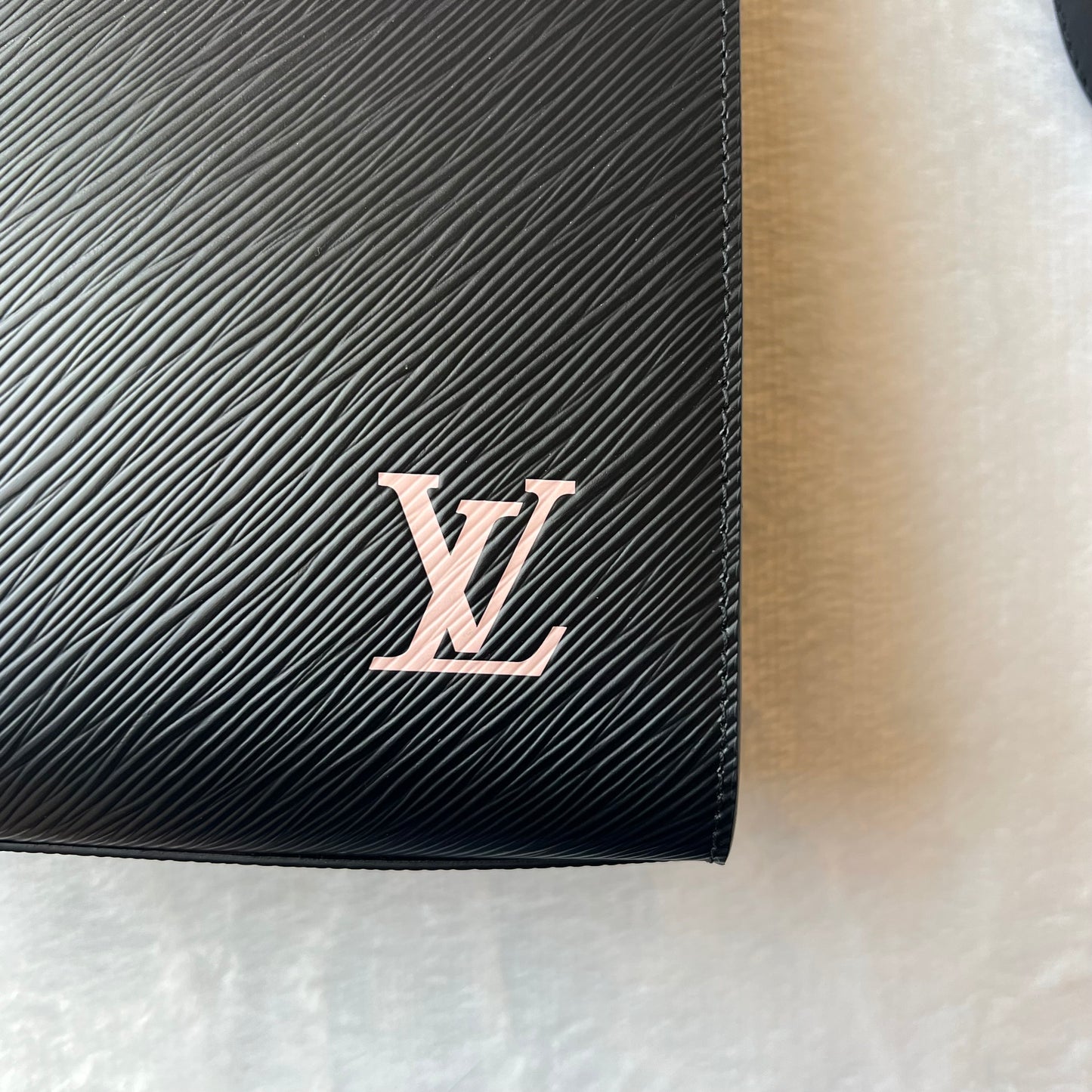 LOUIS VUITTON Black Epi Sac Plat BB