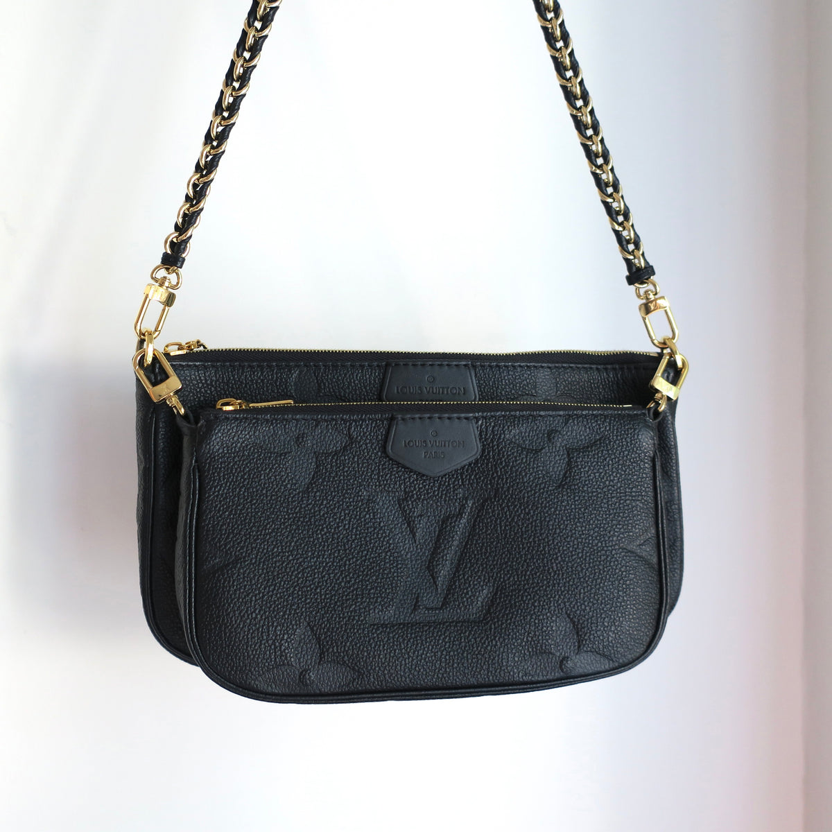 LOUIS VUITTON Black Empreinte Multi Pochette Accessoires
