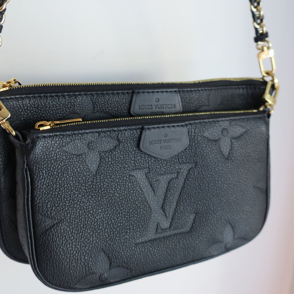 LOUIS VUITTON Black Empreinte Multi Pochette Accessoires