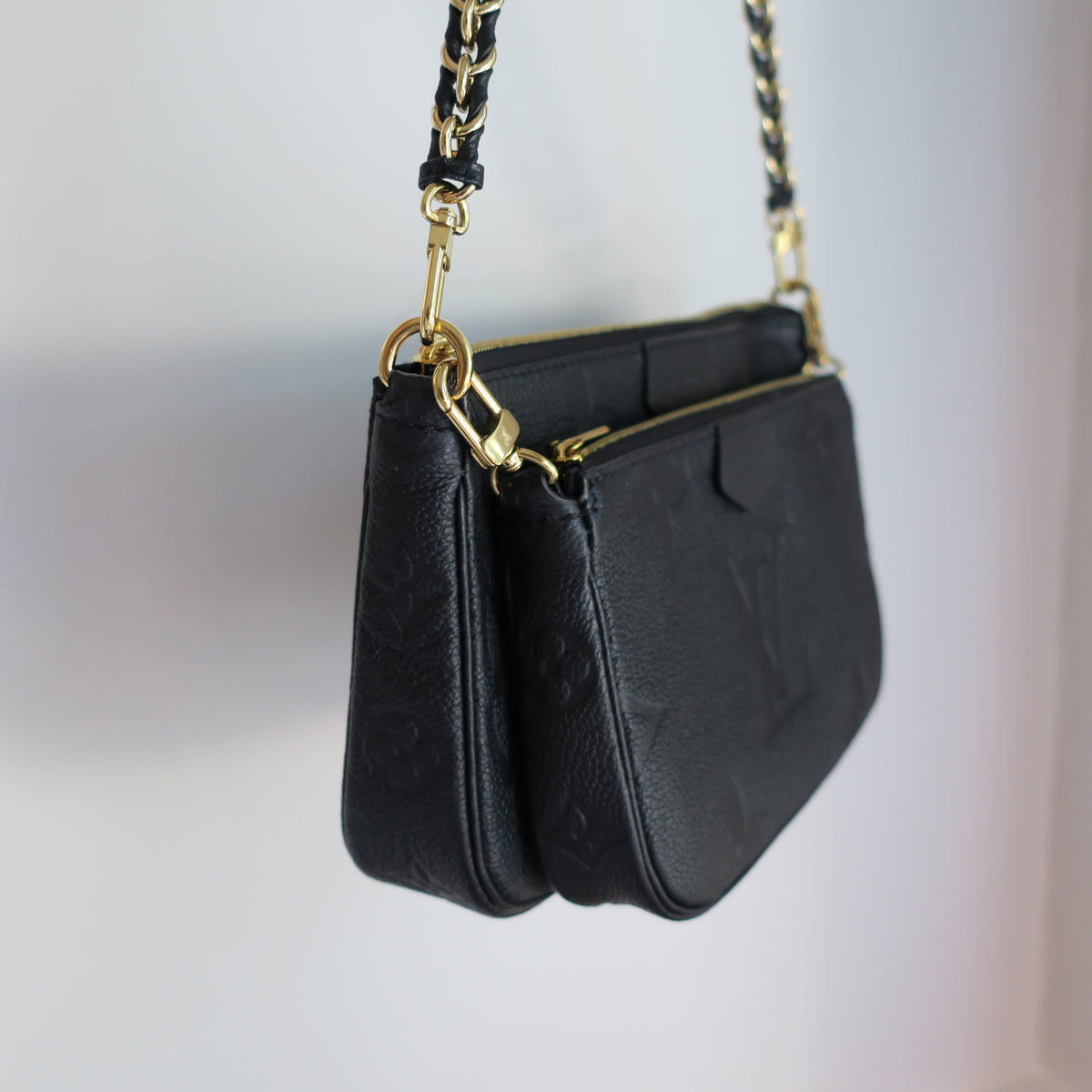 LOUIS VUITTON Black Empreinte Multi Pochette Accessoires