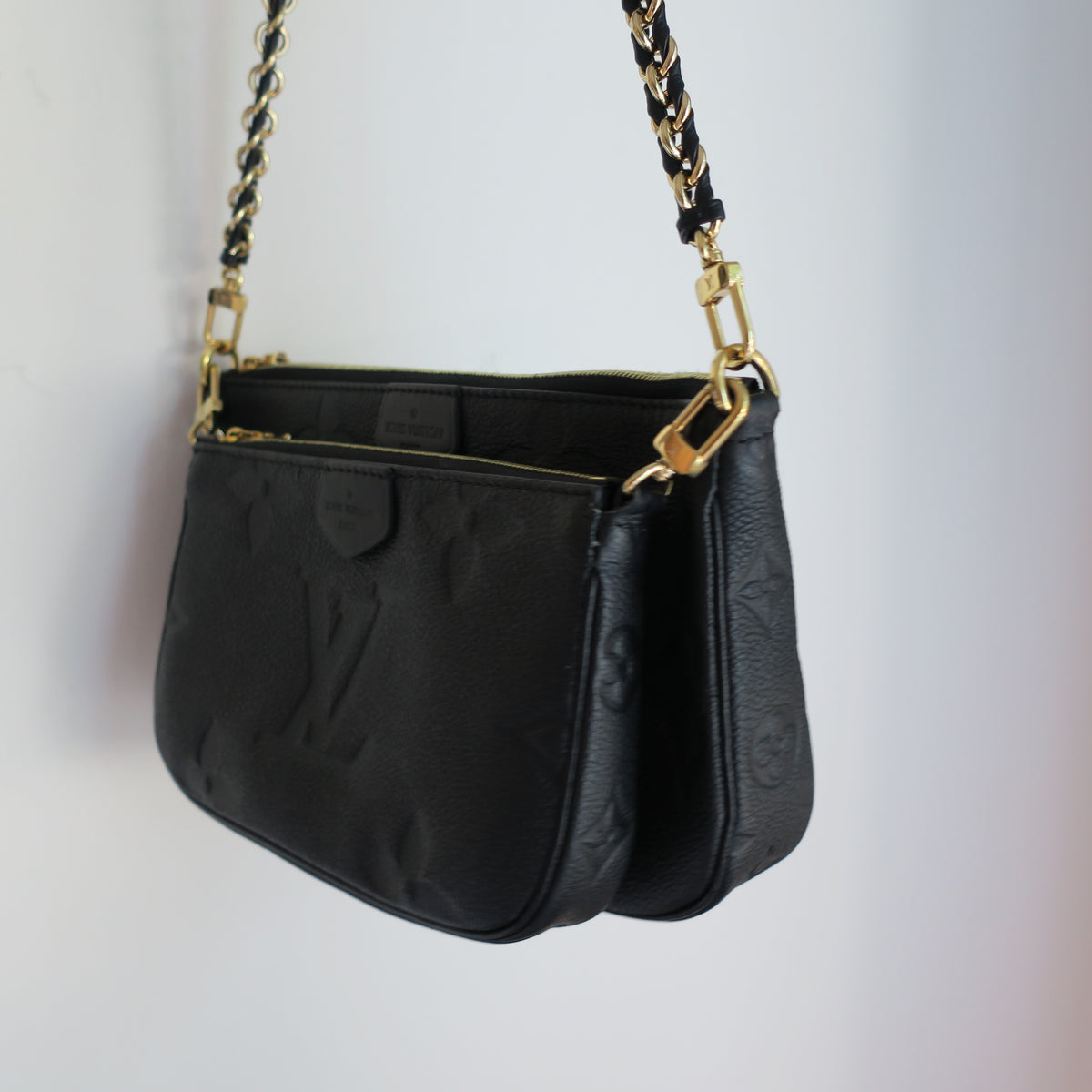 LOUIS VUITTON Black Empreinte Multi Pochette Accessoires