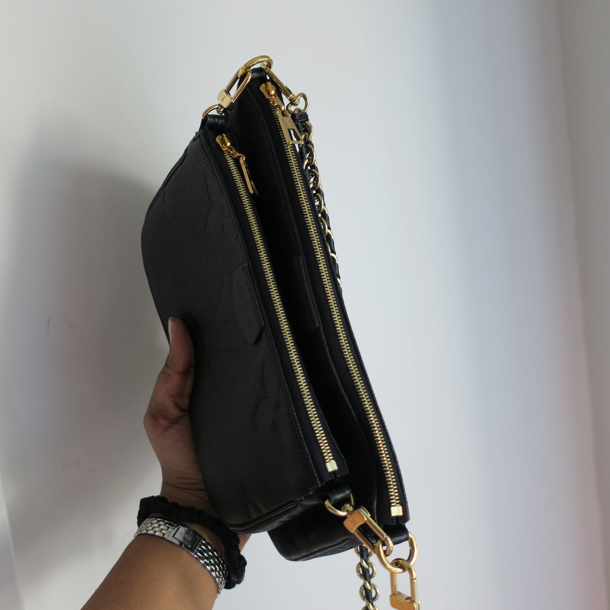 LOUIS VUITTON Black Empreinte Multi Pochette Accessoires