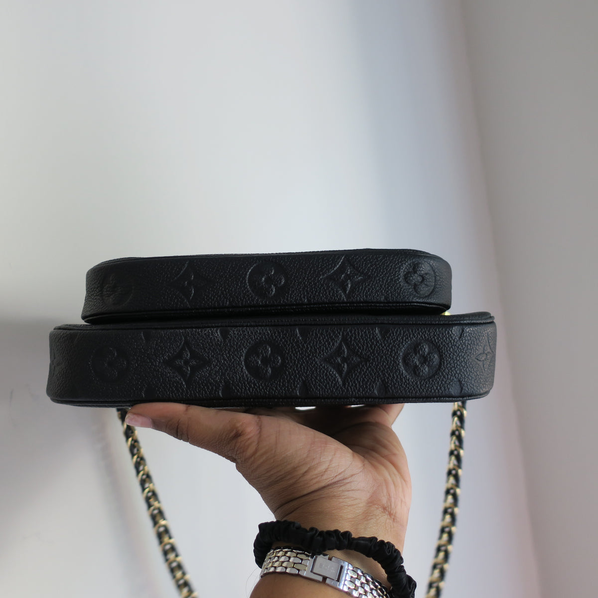 LOUIS VUITTON Black Empreinte Multi Pochette Accessoires