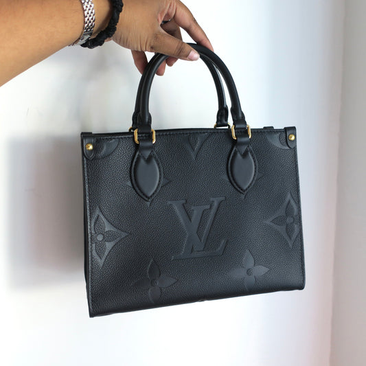 Louis Vuitton OntheGo PM Black Empreinte