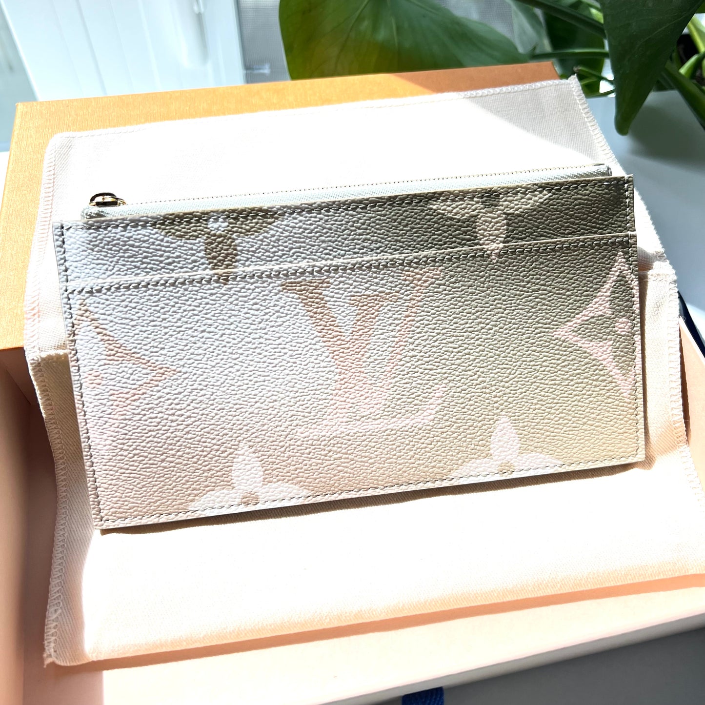 LOUIS VUITTON Slim Purse Wallet Sunrise Pastel
