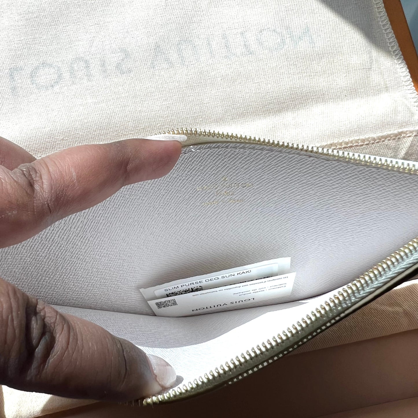LOUIS VUITTON Slim Purse Wallet Sunrise Pastel