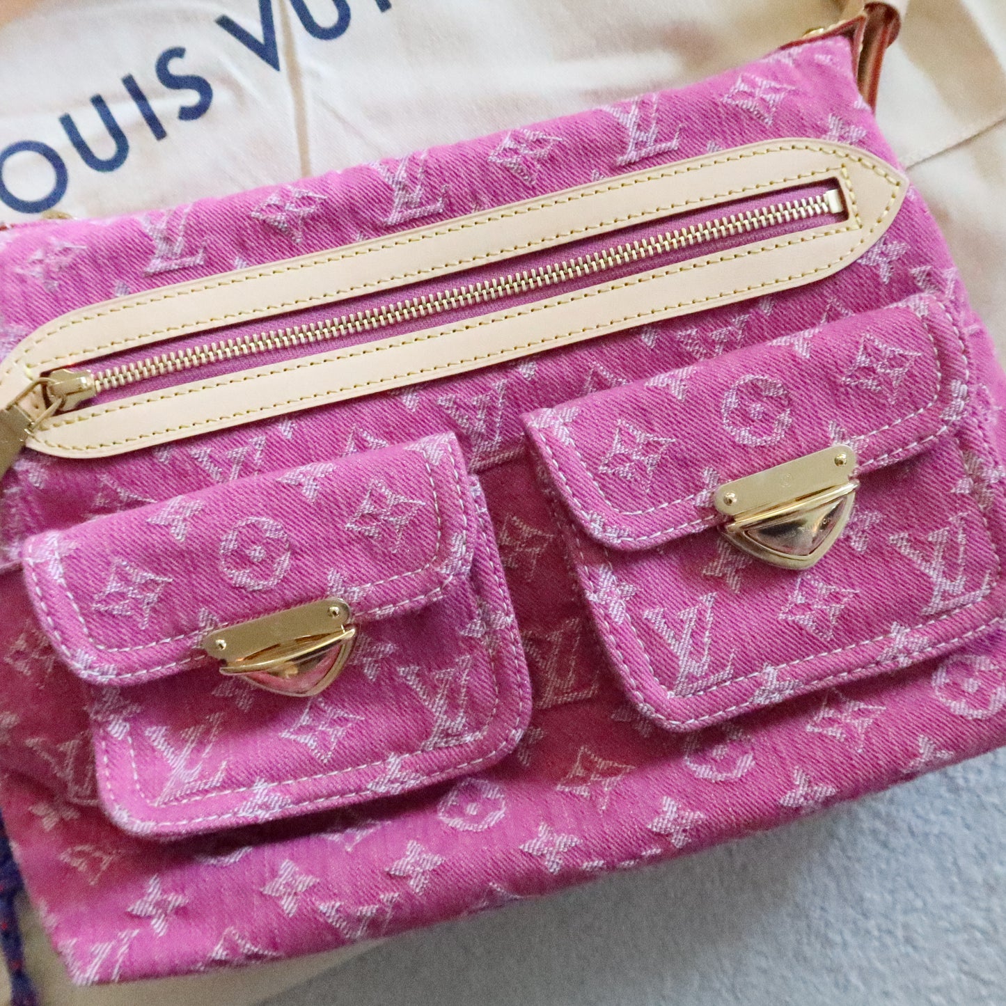 LOUIS VUITTON Fuschia Pink Baggy (new version)