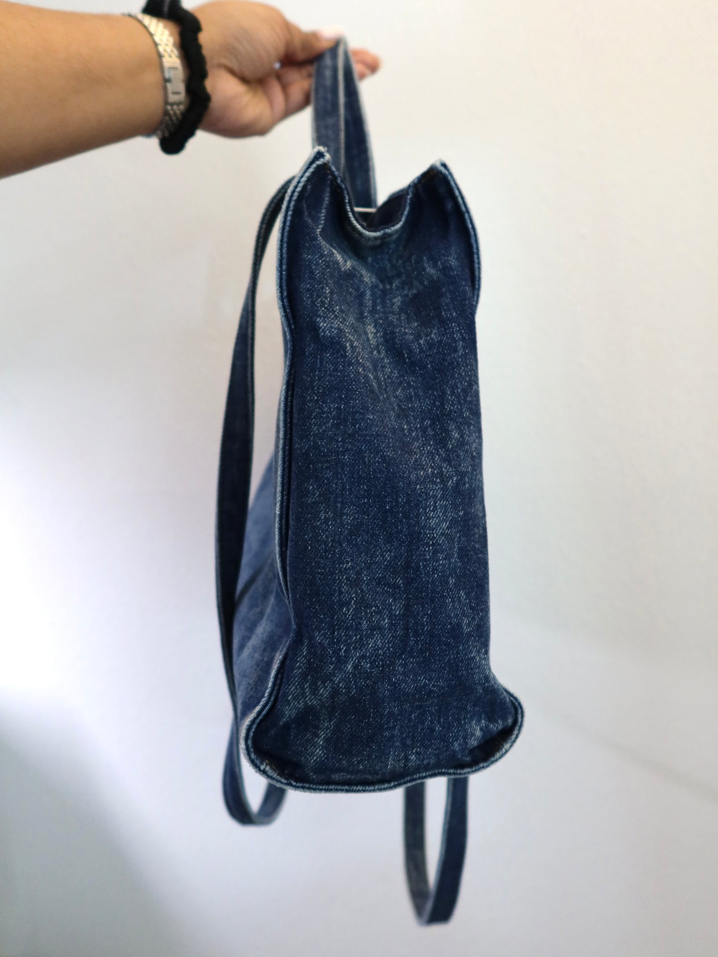 TELFAR Medium Blue Denim Tote Bag