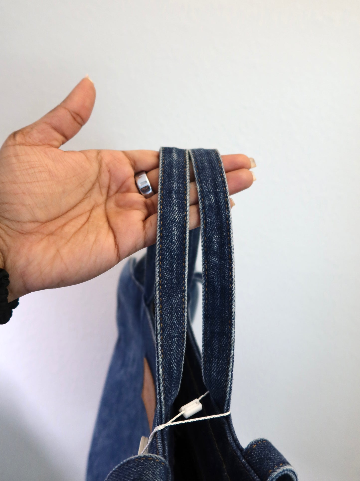 TELFAR Medium Blue Denim Tote Bag