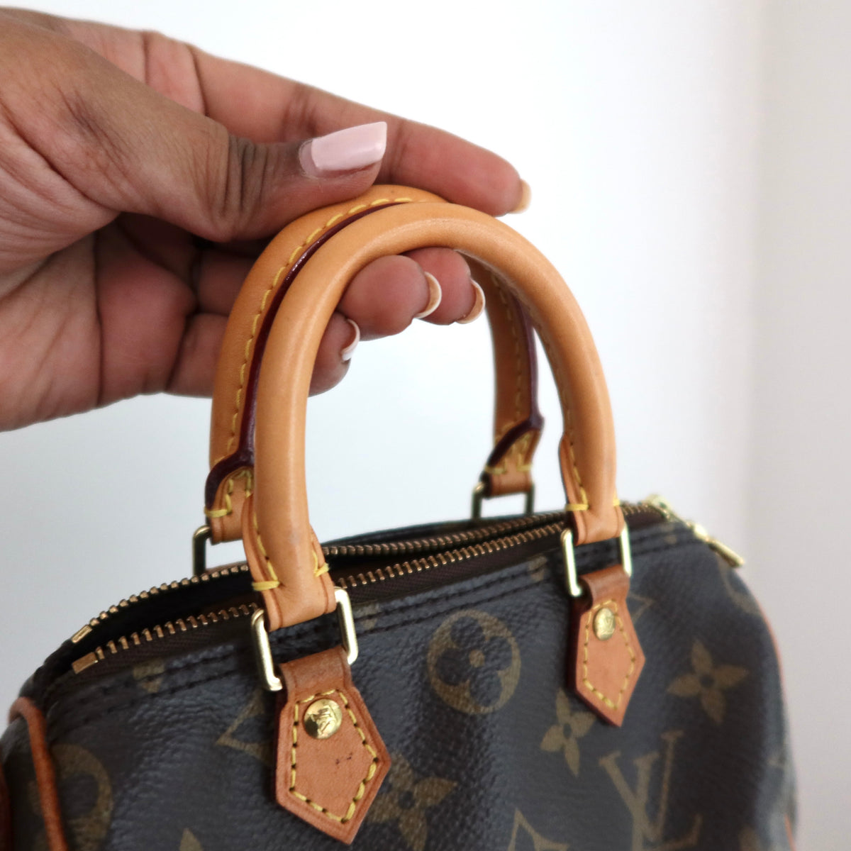 LOUIS VUITTON Monogram Nano Speedy OLD VERSION