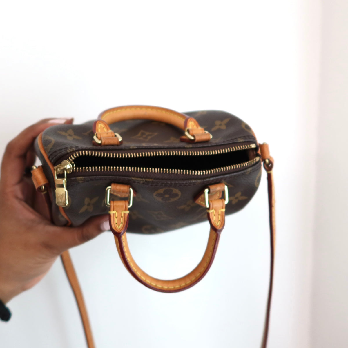 LOUIS VUITTON Monogram Nano Speedy OLD VERSION