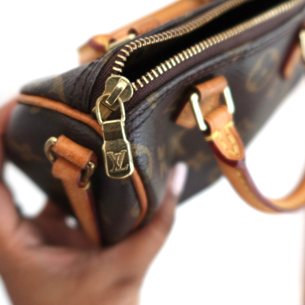 LOUIS VUITTON Monogram Nano Speedy OLD VERSION