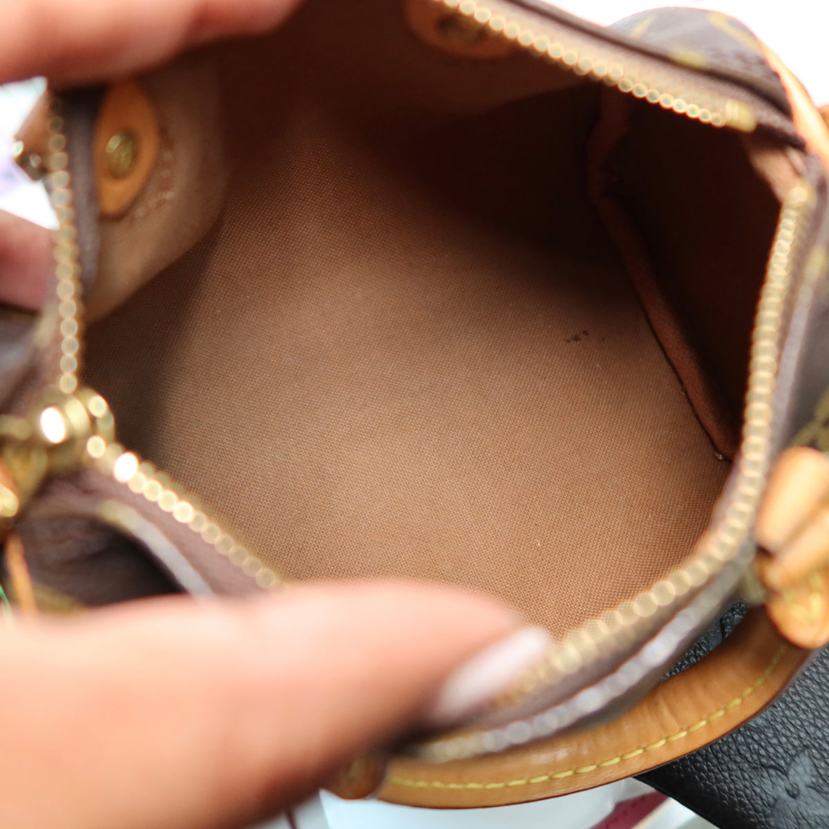 LOUIS VUITTON Monogram Nano Speedy OLD VERSION